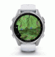 fēnix 8 – 43 mm, AMOLED - Silver with Whitestone Silicone Band - 010-02903-00 - Garmin